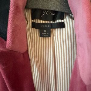 JCREW Parker velvet blazer